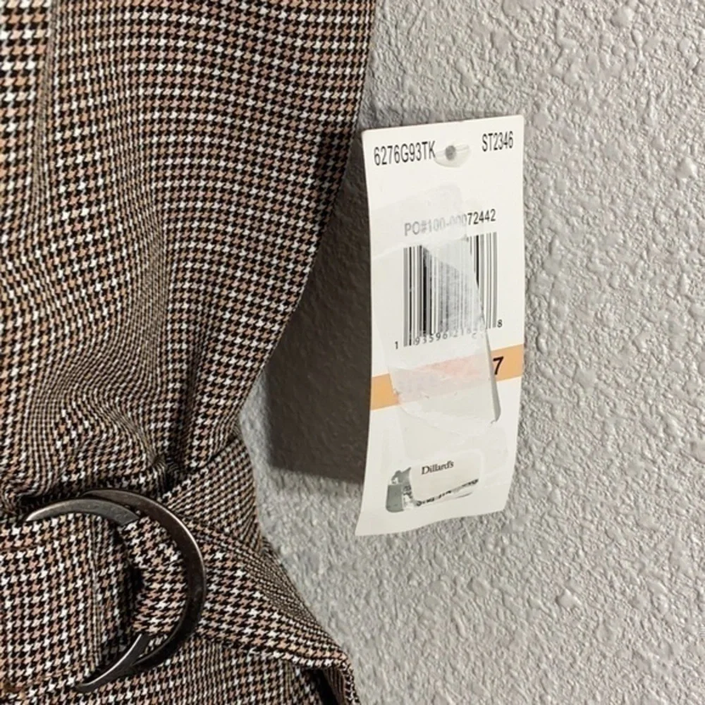 NWT Takara houndstooth plaid print skirttall dress V19